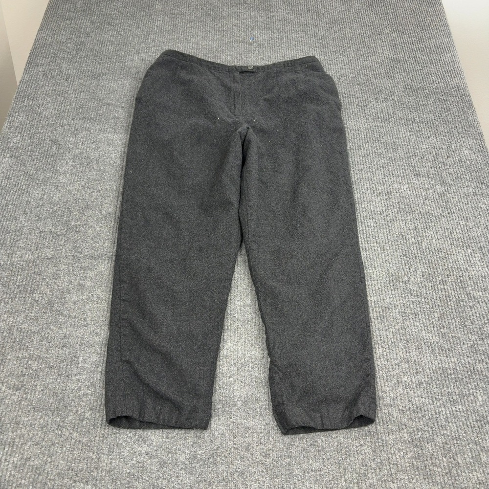 Harve Benard Pants Woman 18W Gray Wool Spandex Elastic Waist Career Classic